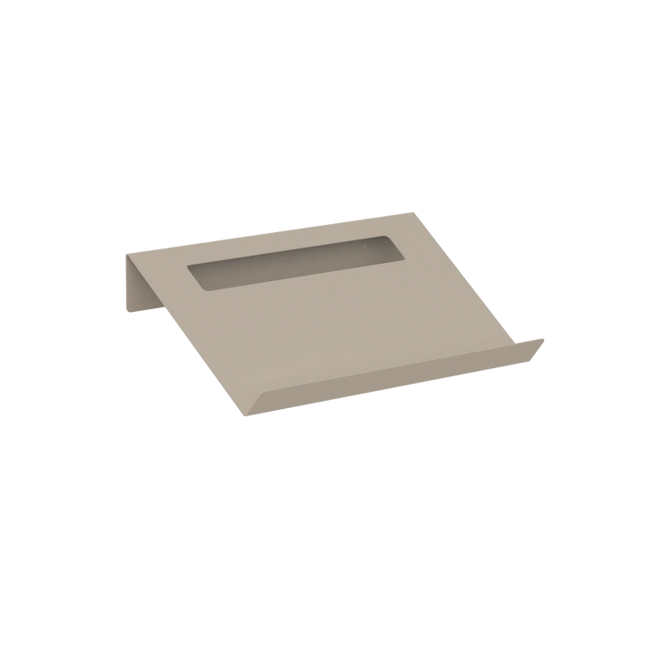 TORINO skohylde i sandgrå metal 60 cm – moderne skohylde til garderobe