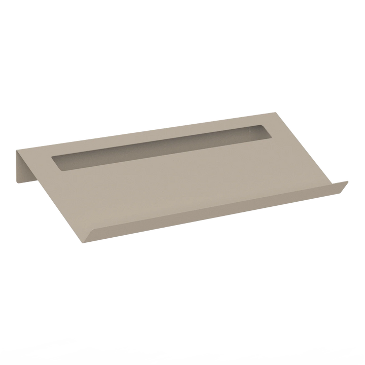 TORINO sandgrå skohylde i pulverlakeret stål 97 cm – vægmonteret skoopbevaring