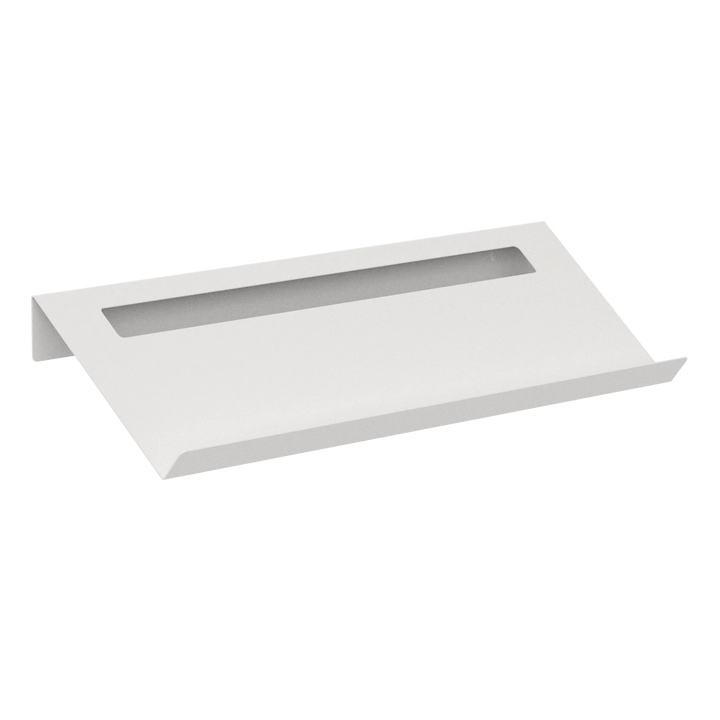 TORINO skohylde i hvid pulverlakeret stål 97 cm – minimalistisk skoopbevaring