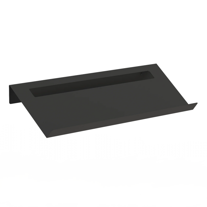 TORINO skohylde i sort pulverlakeret stål 97 cm – moderne skohylde til entré