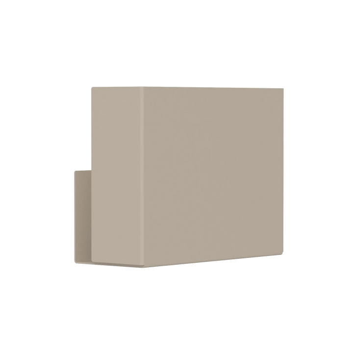 Moderne VILNIUS papir dispenser til væg – stilren opbevaringsløsning i sandfarvet galvaniseret stål