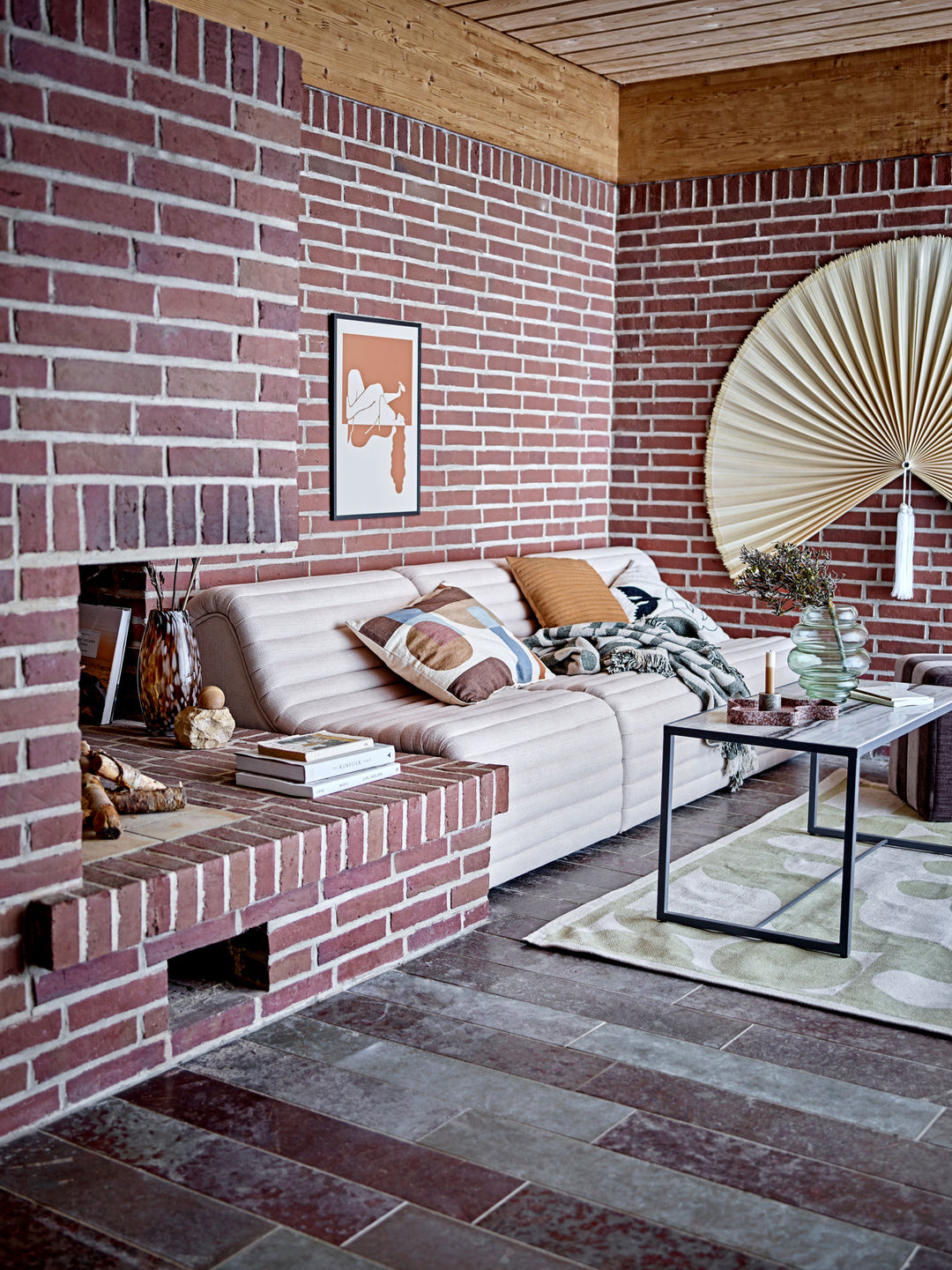 Annhelene Vase, Grøn, Glas