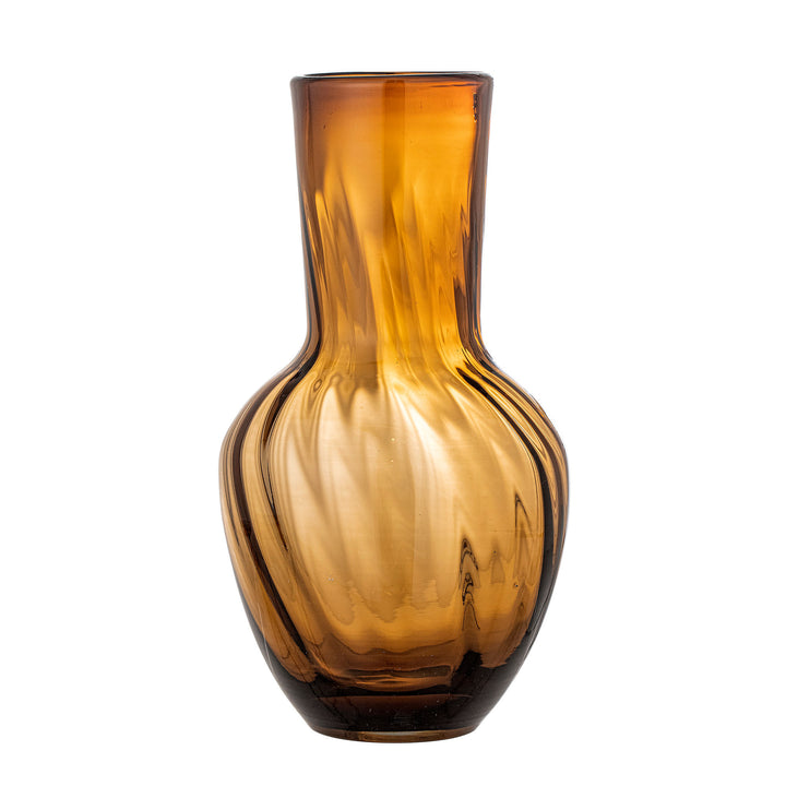 Saiqa Vase, Brun, Glas