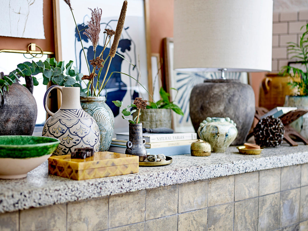 Isabelle Bordlampe, Grå, Stentøj