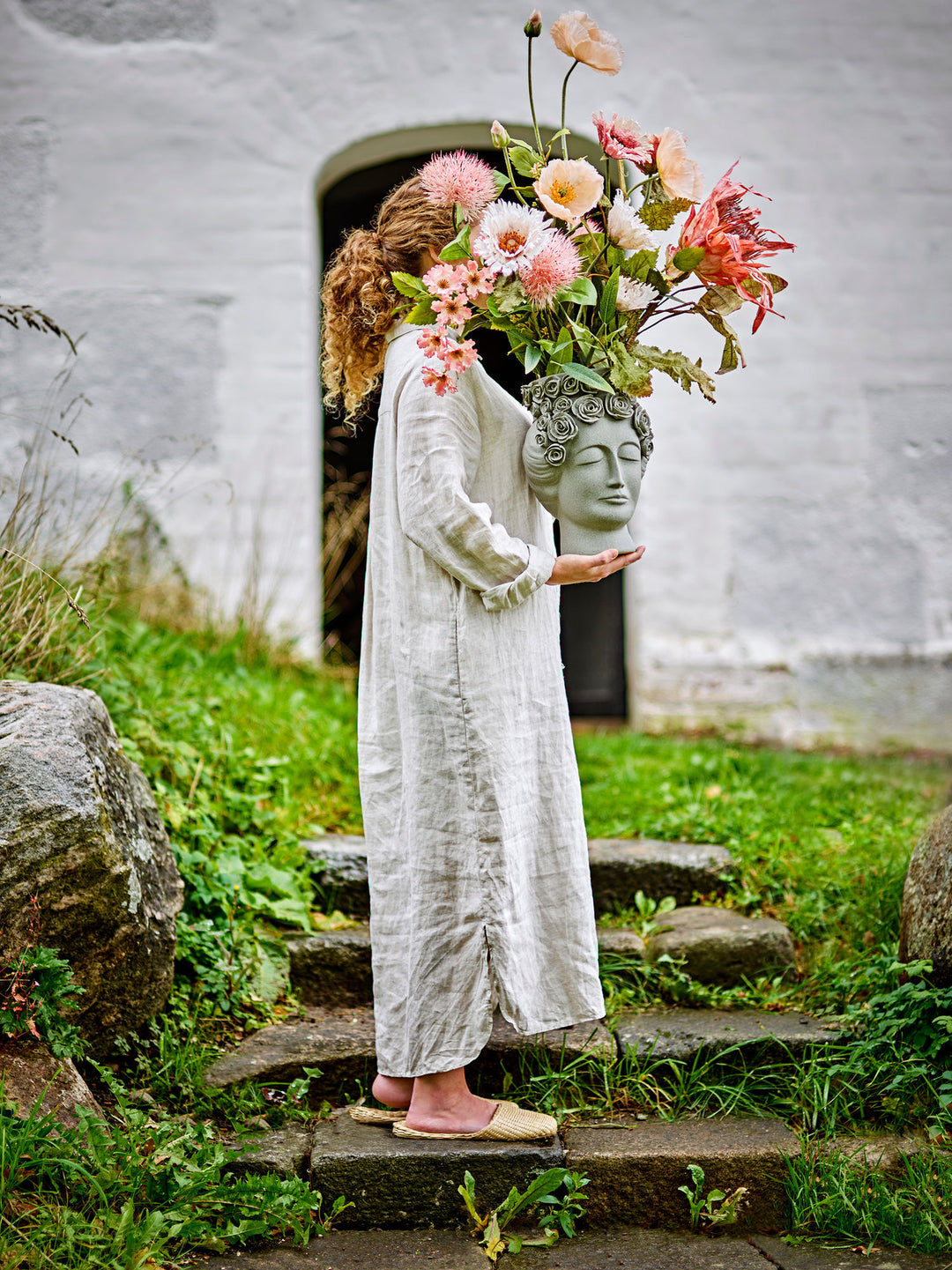 Akira Vase, Grå, Stentøj