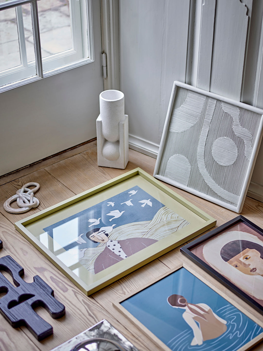 Salome Vase, Hvid, Stentøj