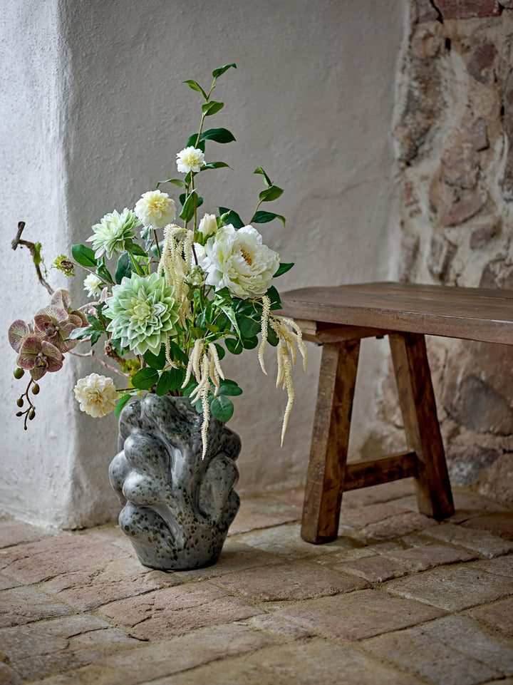 Vuelle Vase, Grå, Stentøj