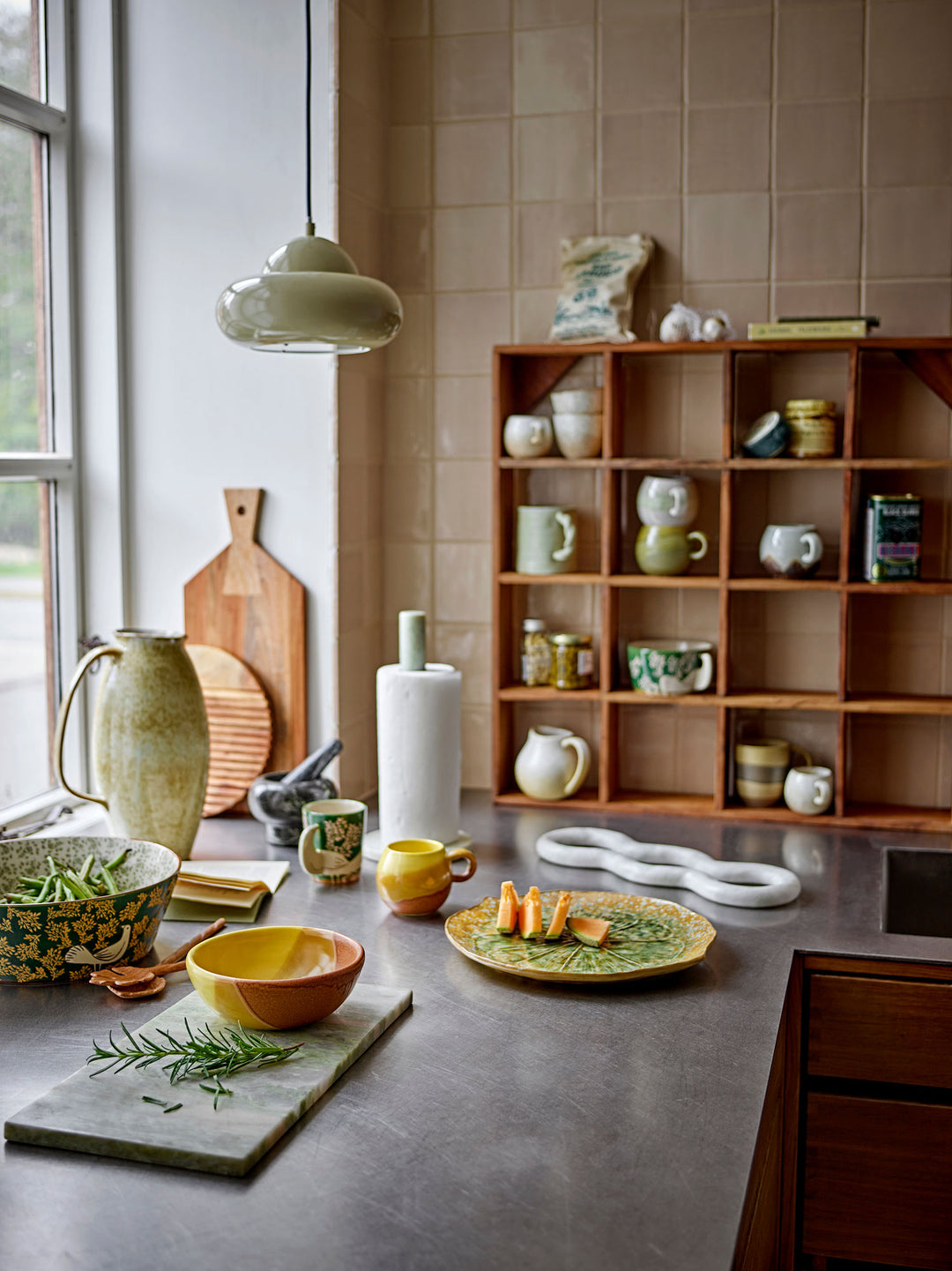 Bubble Pendel, Grøn, Metal