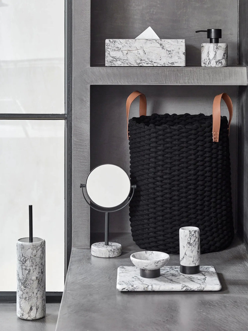 Badeværelsessæt i marmor